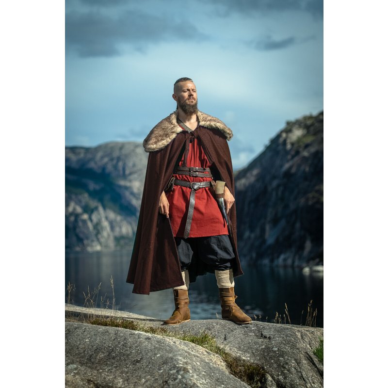 Viking Cloak Janne with Faux Fur Trim - Product image 2