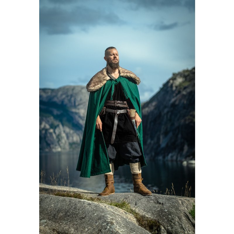 Viking Cloak Janne with Faux Fur Trim - Product image 4