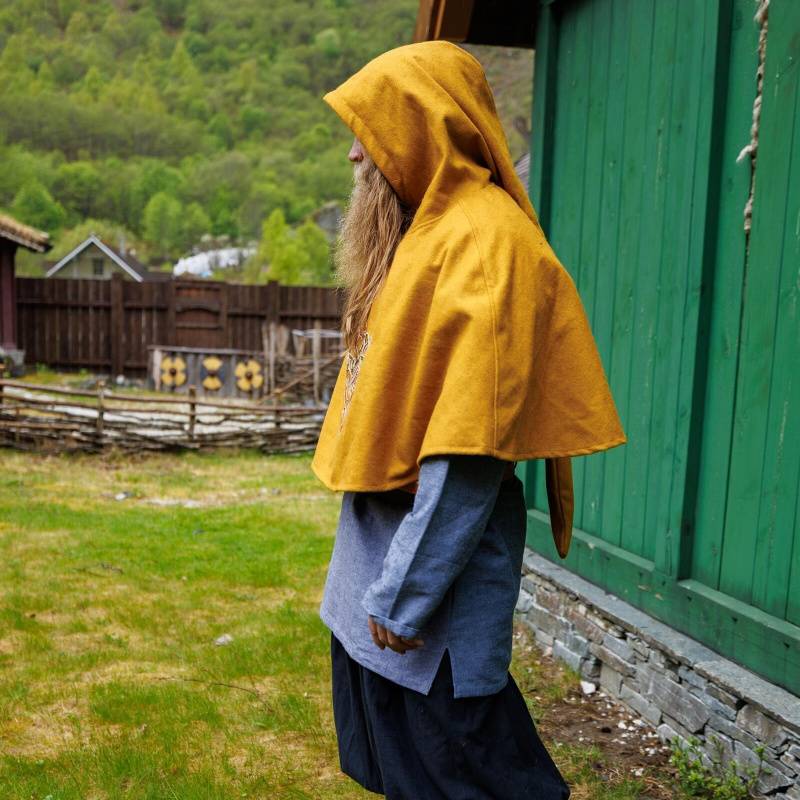 Bjomolf Medieval Gugel – Wool Blend Viking Hood