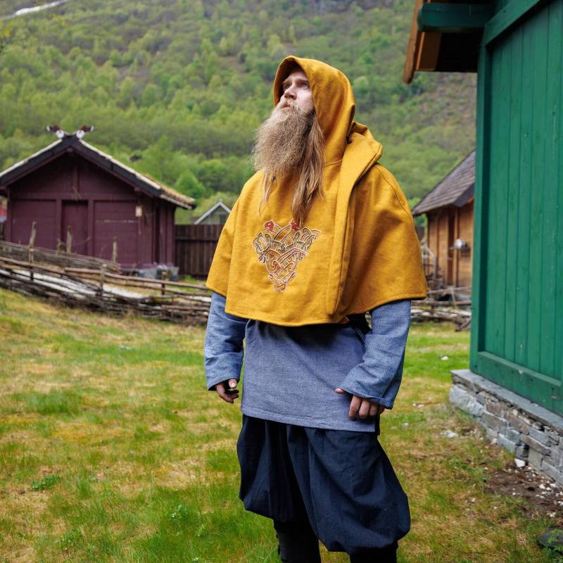 Bjomolf Medieval Gugel – Wool Blend Viking Hood