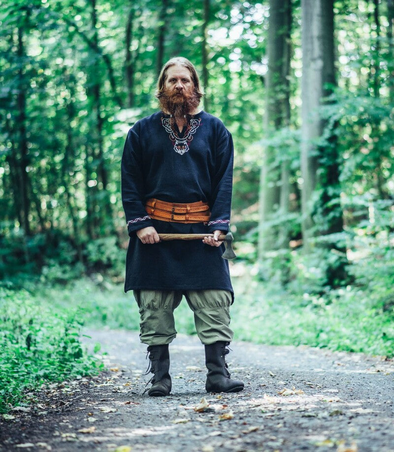 Viking trousers with leg lacing "Magnus" hemp colour XXXL