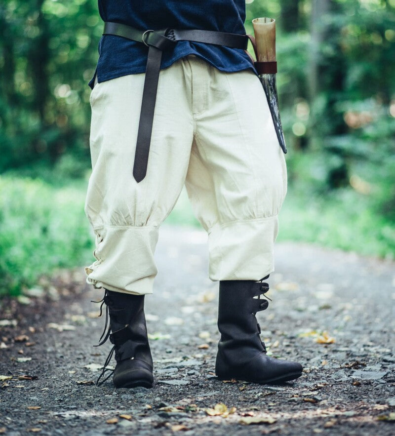 Viking trousers with leg lacing "Magnus" Natural S