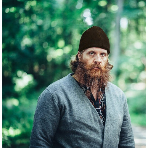 Ari Viking Cap – Wool Felt Rounded Conical Hat