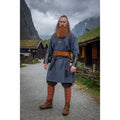 Freki Viking Tunic with Hand-Embroidered Wolf Neckline - Product image 3