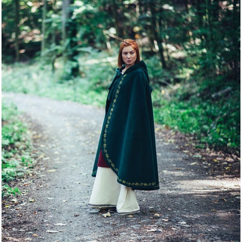 Ásidís Wool Cloak with Hand Embroidery - Product image 3