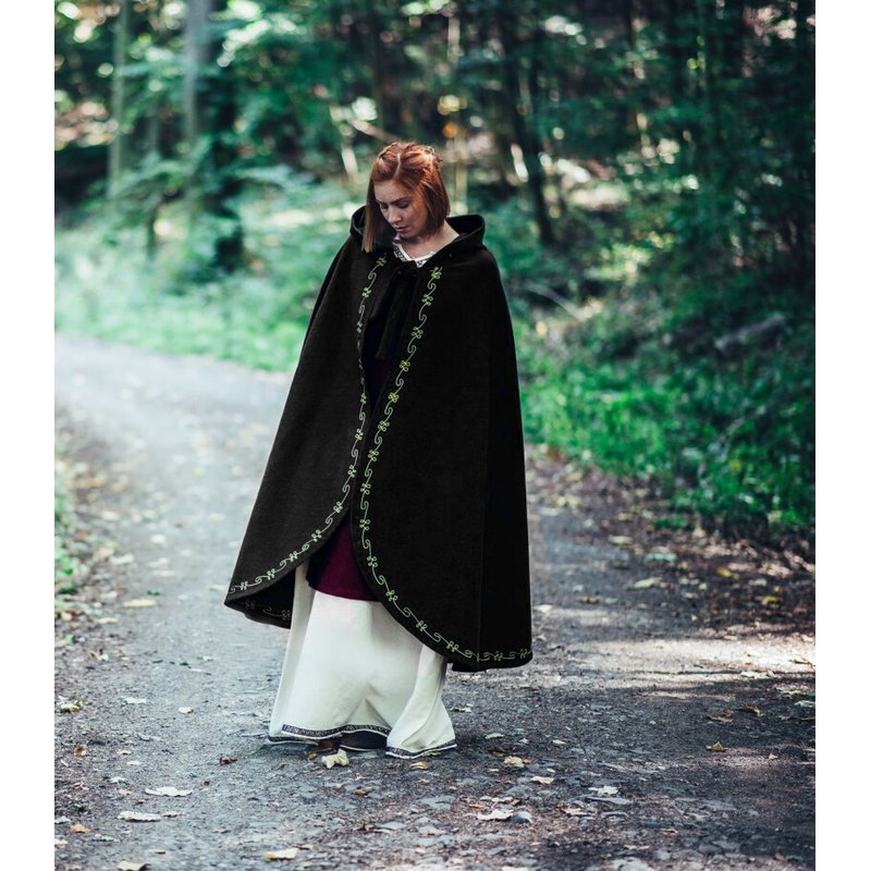 Ásidís Wool Cloak with Hand Embroidery - Product image 4