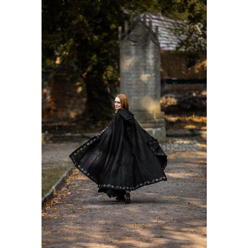 Alma Embroidered Wool Cloak